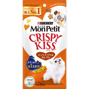 モンプチ クリスピーキッス ミックスグリルセレクト 30g（猫用おやつ スナック Monpetit）｜pet-ppt