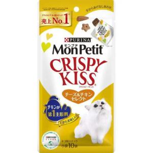 モンプチ クリスピーキッス チーズ＆チキンセレクト 30g（猫用おやつ スナック Monpetit）｜pet-ppt