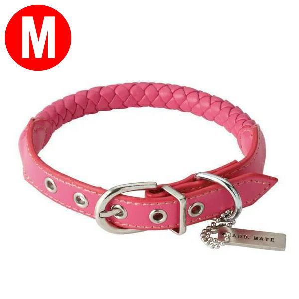 アドメイト Maniera（マニエラ） カラー Mサイズ ピンク（犬具 中型犬用 首輪）