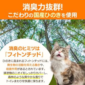 猫砂 ひのき猫砂(50L) 流せる ひのき 消臭の詳細画像1