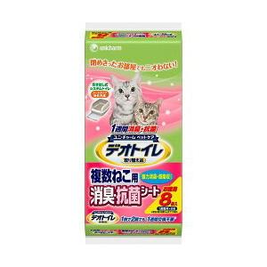 1週間消臭・抗菌デオトイレ 複数ねこ用消臭・抗菌シート 8枚 : ペット