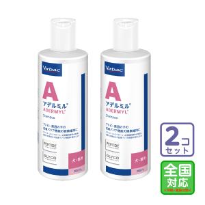 お届け先全国対応/2本セット「アデルミル ペプチド シャンプー（犬猫用）200ml」/三ビグ【0208】