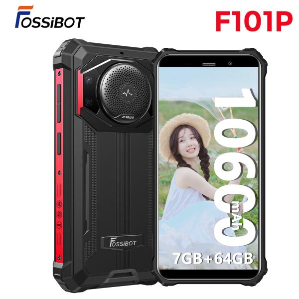FOSSiBOT F101P スマホ Android13 SIMフリー 7+64GB 10600mA...