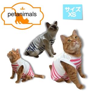 猫用術後服 脱毛保護 術後ウェア　XS　