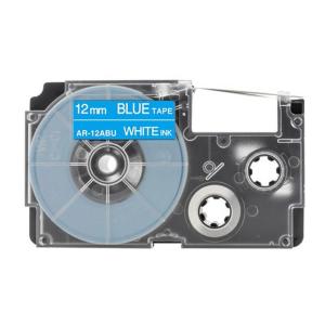 XR-12ABU 対応 カシオ ネームランド 用 互換 テープ カートリッジ 12mm 青地 白文字