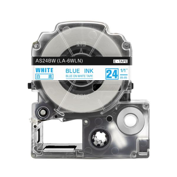 キングジム テプラPRO 用 互換 テープ カートリッジ 24mm SS24B 対応 強粘着 白地 ...