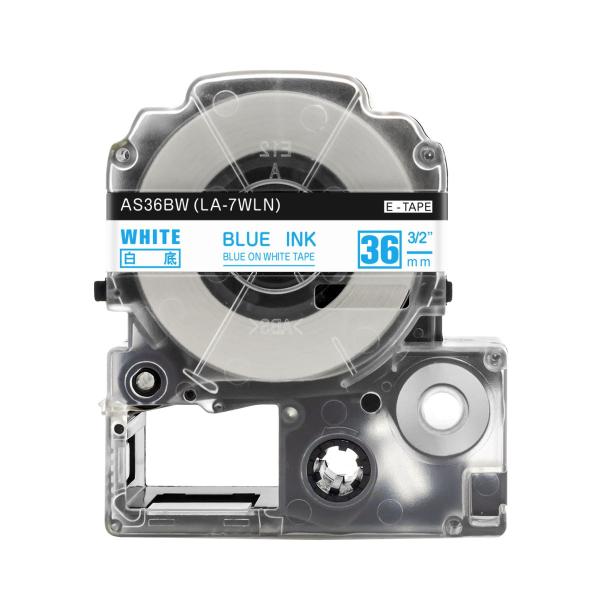 キングジム テプラPRO 用 互換 テープ カートリッジ 36mm SS36B 対応 強粘着 白地 ...