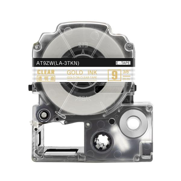 キングジム テプラPRO 用 互換 テープ カートリッジ 9mm  ST9Z 対応 強粘着 透明地 ...