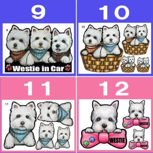 犬 ステッカー ペット ウエスティ ホワイトテ...の詳細画像3