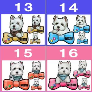 犬 ステッカー ペット ウエスティ ホワイトテ...の詳細画像4