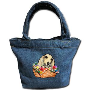 お散歩バッグ ダックスフンド 6 デニムバッグ/犬 トート ポケット