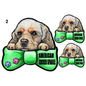 リボン 犬 ステッカー アメリカンコッカースパニエル 2 シール 可愛い 車 壁 玄関 オーダー グッズ プレゼント ドッグ イラスト シルエット かわいい 顔 R 1 2 ステッカーグッズのペットちゃん 通販 Yahoo ショッピング