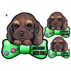 リボン 犬 ステッカー アメリカンコッカースパニエル 9 シール 可愛い 車 壁 玄関 オーダー グッズ プレゼント ドッグ イラスト シルエット かわいい 顔 R 1 9 ステッカーグッズのペットちゃん 通販 Yahoo ショッピング