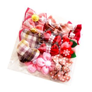 お楽しみペット用リボン　アソート　女の子用　16ケ入　