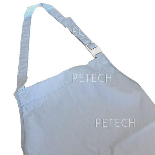 【防水、透湿】トリマー用エプロン　３８２１　ワコウ　透湿エプロン　ブルーグレー　首掛け　【メール便対...