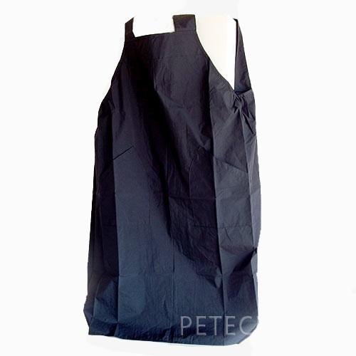 【防水、静電気防止】３４１３　ワコウ　サロンエプロン　ブラック　たすき掛け　【メール便対応】★