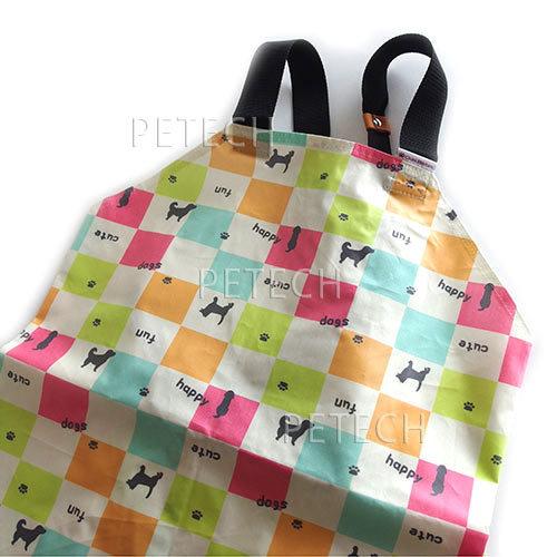 【防水】トリミングエプロン　Cute　Dogs柄　アジャスターバックルタイプ　防水エプロン　【メール...