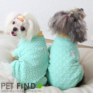 犬服 PETFiND 防寒 犬 犬の服 秋冬  ポニーワッペンロンパース  ゆめかわ ポニー 傷なめ防止 抜け毛対策 ロンパース