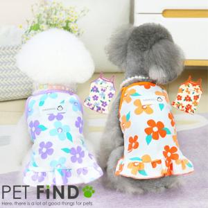 犬 服 ドッグウェア 春夏 花柄ワンピース 犬 ...の商品画像