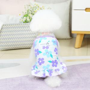 犬 服 ドッグウェア 春夏 花柄ワンピース 犬...の詳細画像2