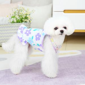 犬 服 ドッグウェア 春夏 花柄ワンピース 犬...の詳細画像4