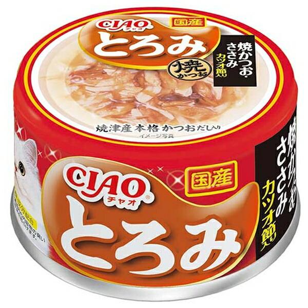 ◇いなばペットフード A-48 とろみ焼かつおささみカツオ節 80g