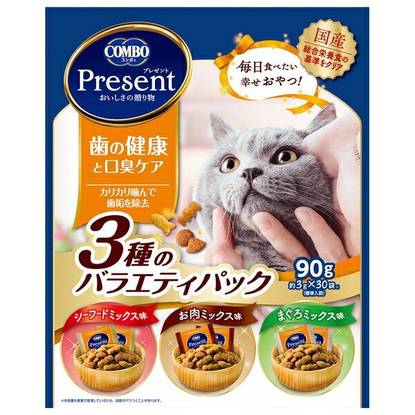 ◇日本ペットフード コンボ プレゼント キャット おやつ 歯の健康と口臭ケア 3種のバラエティパック...