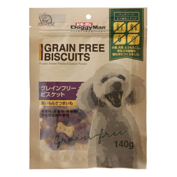 ◇ドギーマンハヤシ  グレインフリービスケット紫いも&amp;さつまいも140g