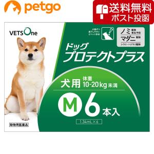 【ネコポス(同梱不可)】ベッツワン ドッグプロテクトプラス 犬用 M 10kg〜20kg未満 6本 (動物用医薬品)