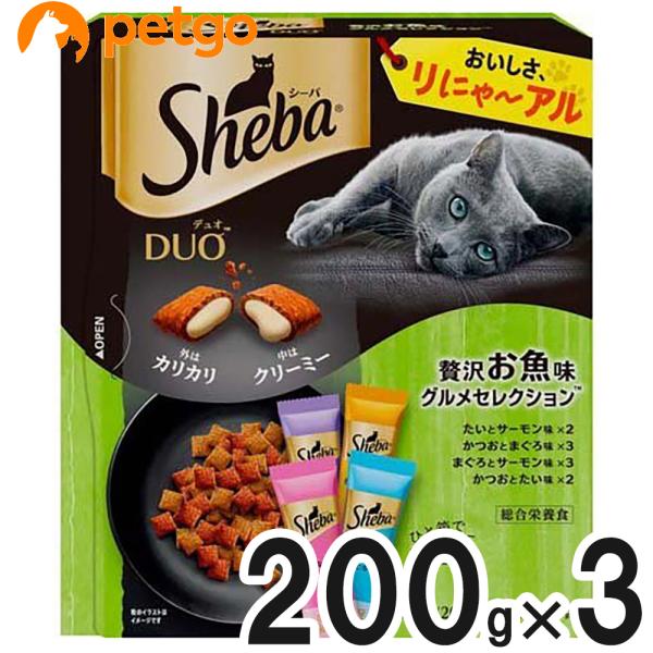 シーバ デュオ 贅沢お魚味グルメセレクション 200g×3【まとめ買い】