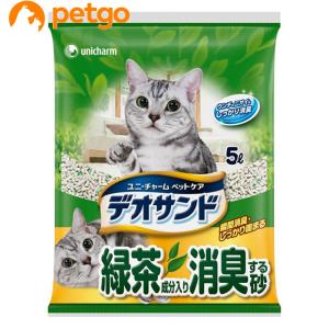 デオサンド 緑茶成分入り消臭する砂 5L｜petgo-3rd