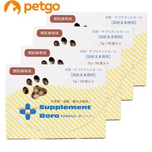 【4個セット】サプリメントボーロ 玄米 犬用 7g×10袋｜petgo