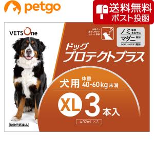 【5%OFFクーポン】【ネコポス(同梱不可)】ベッツワン ドッグプロテクトプラス 犬用 XL 40kg〜60kg未満 3本 (動物用医薬品)｜ペットゴー ヤフー店