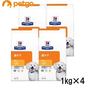 【4袋セット】ヒルズ 食事療法食 犬用 c/d シーディー マルチケア 尿ケア ドライ 小粒 1kg｜petgo