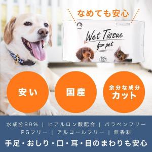 ペットゴー オリジナル ペット用ウェットティッ...の詳細画像3