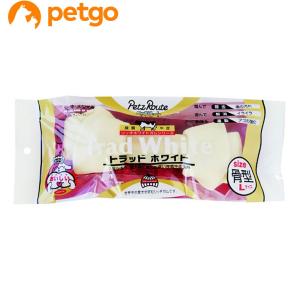 ペッツルート トラッドホワイトガム 骨型 L｜petgo