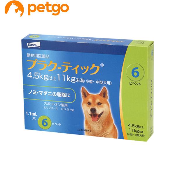 プラク‐ティック 小型〜中型犬用 1.1mL 4.5〜11kg 6ピペット（動物用医薬品）
