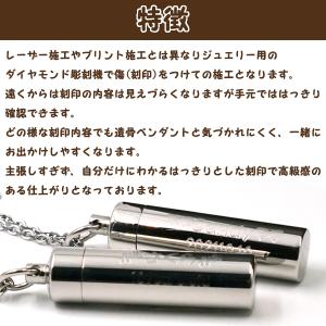 刻印入り ペット 遺骨ペンダント アクセサリ ...の詳細画像1