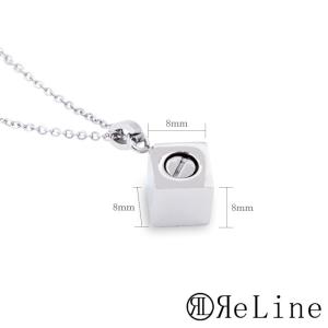 遺骨ペンダント ステンレス製 キュービック ペ...の詳細画像3