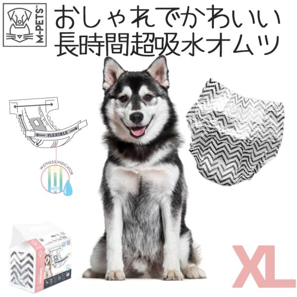 トイレ用品 犬 オムツ メス M-PETS 女の子用オムツ XLサイズ 10枚入