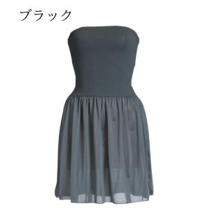 ベアトップ スリップ ペチコート ドレスインナ...の詳細画像1