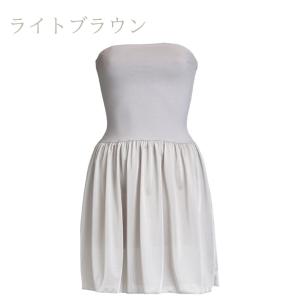 ベアトップ スリップ ペチコート ドレスインナ...の詳細画像2