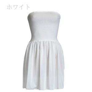 ベアトップ スリップ ペチコート ドレスインナ...の詳細画像3