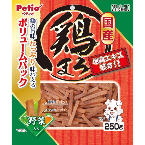 犬用おやつ 鶏まろ 野菜入り 250g ササミ 国産 6ヶ月〜 ペティオ Petio