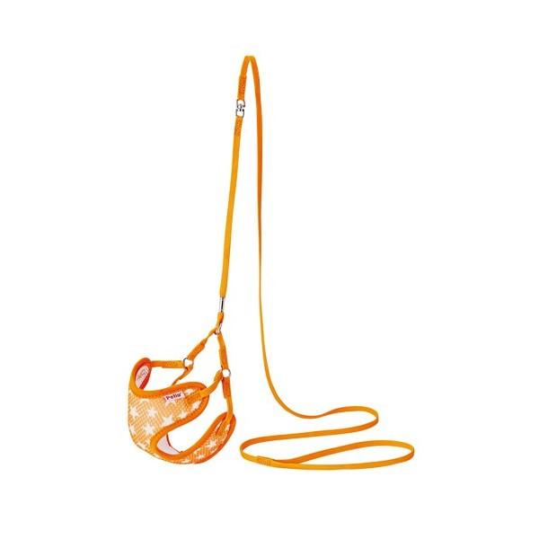犬 ハーネス ペティオ Petio ARFaShion スターベストハーネスリード SS オレンジ ...