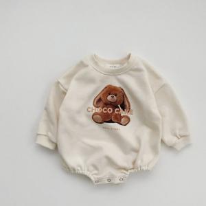 ロンパース ベビー アニマルロゴ うさぎ くま...の詳細画像2