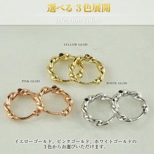 ピアス フープピアス レディース18金 リング...の詳細画像1