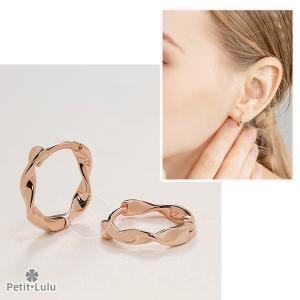 ピアス フープピアス レディース18金 リング...の詳細画像5