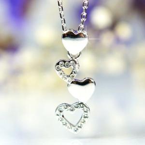 ネックレス レディース スワロフスキー 4連 オ...の商品画像