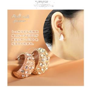 ピアス レディース 半 フープピアス スワロフ...の詳細画像2